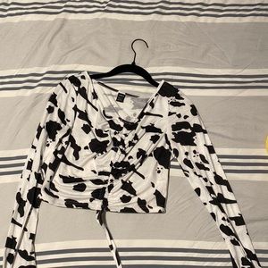 Cow Pattern Top